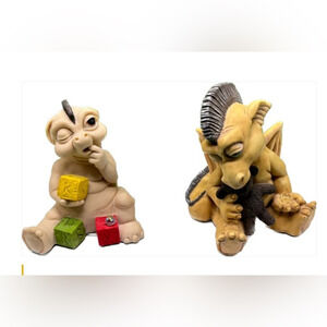 Lot of Grunchie & koozl Krystonia Figure Handpainted Signed Made England‎